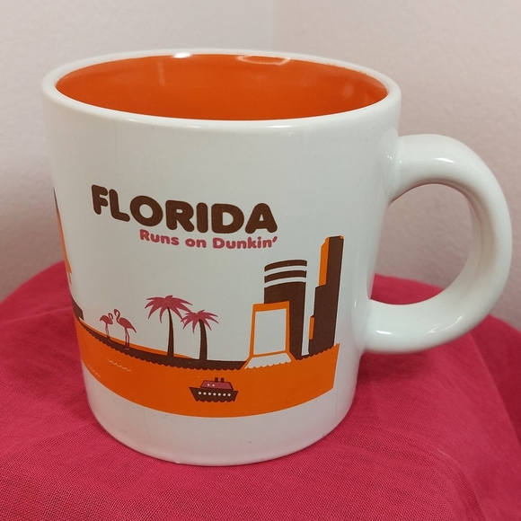 2012 Dunkin' Donuts 'Florida Runs On Dunkin' 14 oz Coffee Mug Limited Edition - Picture 1 of 10